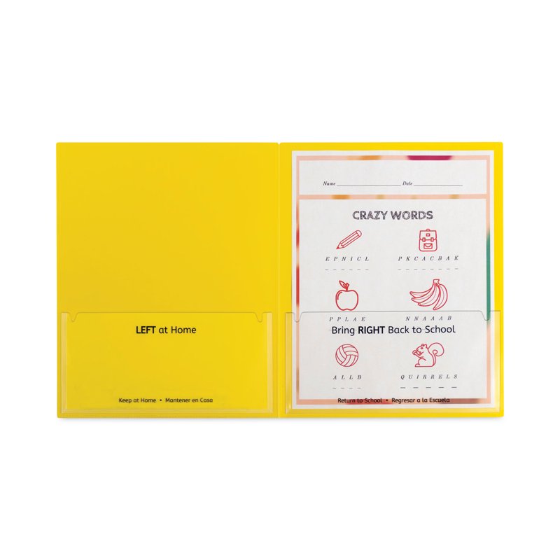 Classroom Connector Folders Set of 25 - School to Home Organization