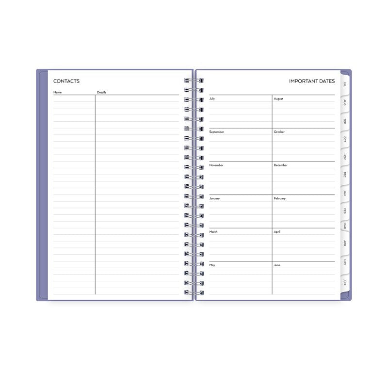 15-Month Weekly Monthly Planner - 5x8 Violet Sky Academic Organizer