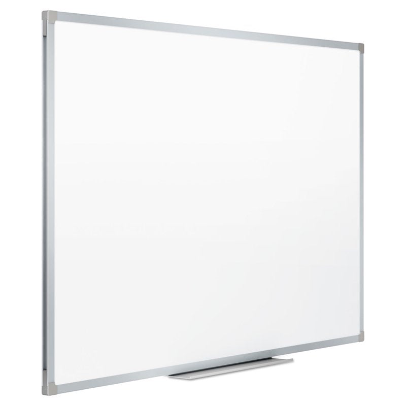Melamine Whiteboard 3x2 ft with Aluminum Frame, Dry-Erase Surface