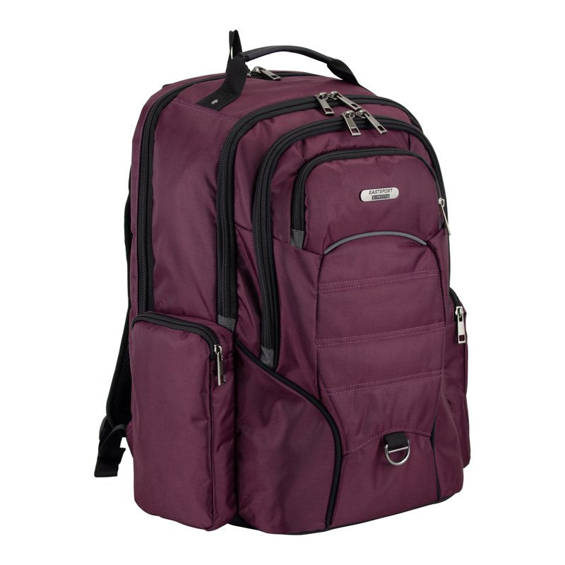 Unisex 19-Inch Tech Backpack with Laptop Sleeve and Water-Resistant Bottom