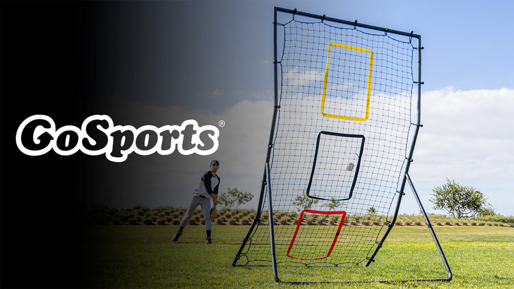 Baseball & Softball Rebounder Pitching and Fielding Net - 6x4 ft Practice Trainer