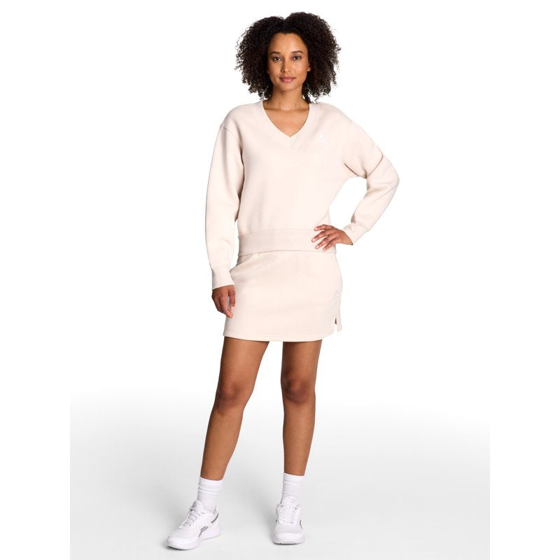 Reebok Women's Fleece Skirt - Activewear with Pockets & Side Slits