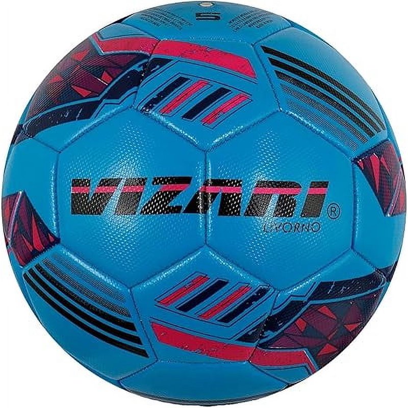Vizari Livorno Soccer Ball - Sizes 3 4 5, Sky Blue - Durable TPU, 3-Color Pack