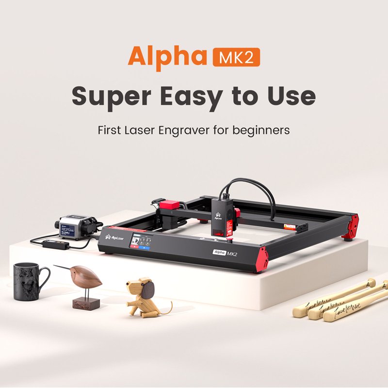 High-Precision Engraving and Cutting Machine with Air Assist - 20W DIY Metal & Wood Engraver
