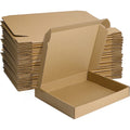 25 Pack Brown Corrugated Shipping Boxes - 13x10x2 Inches