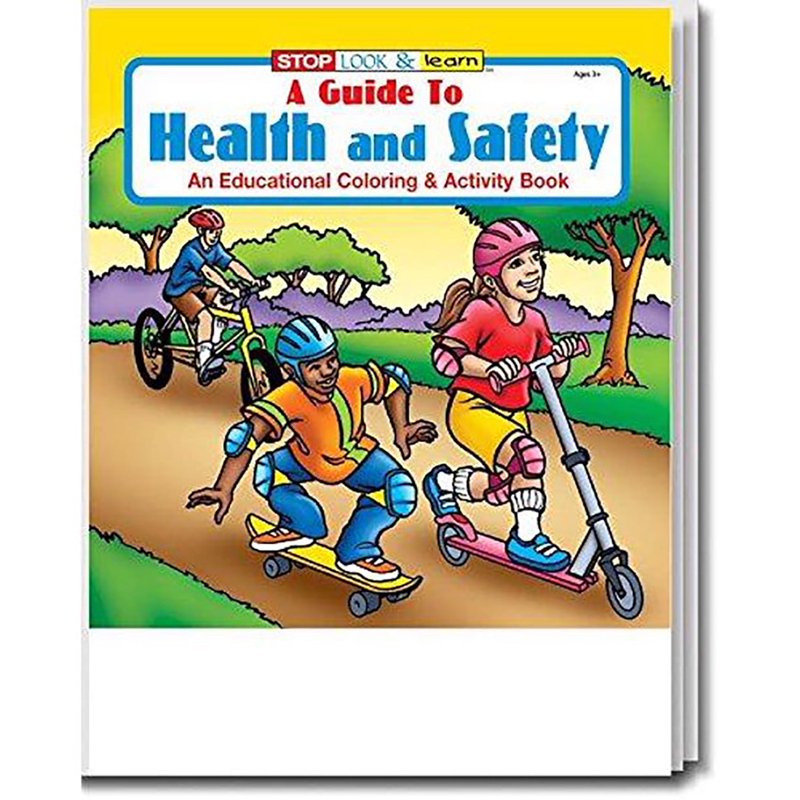 25 Pack Educational Children's Coloring & Activity Books - Safety & Health Themes