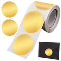 250pcs Gold Envelope Seal Stickers 2-Inch Round Labels for Packaging & Weddings