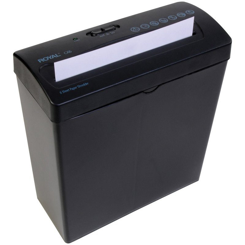 Royal CX6 6-Sheet Crosscut Paper Shredder with Staples and Credit Card Slot