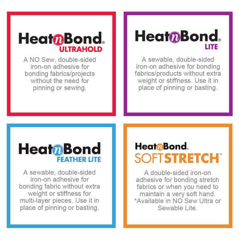 HeatnBond UltraHold Iron-On Fabric Adhesive Roll - Strong No-Sew Bonding