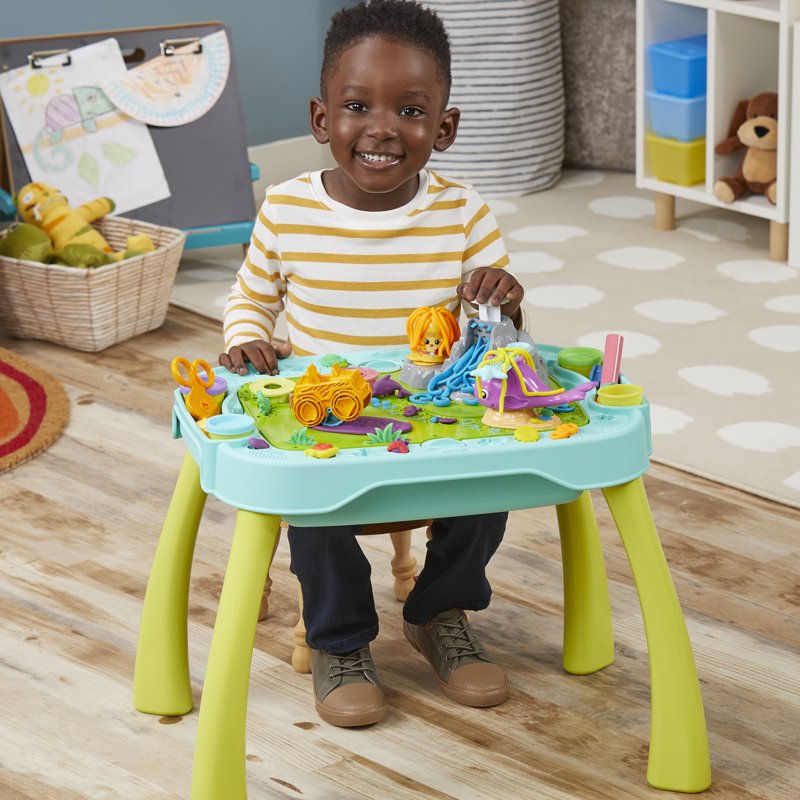 Kids Play Dough Activity Table with Accessories & 6 Colors, Ages 3+