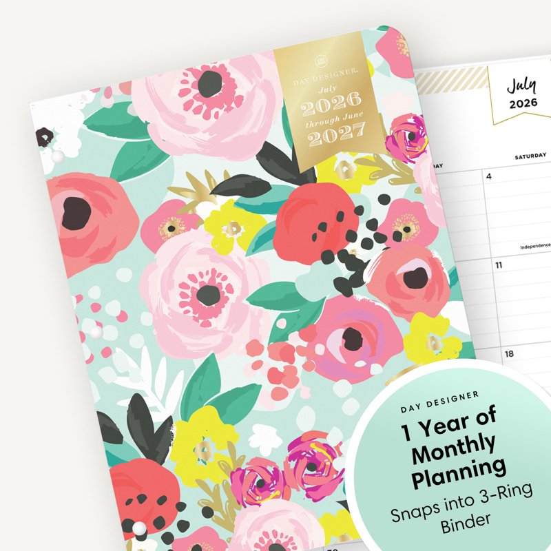 Academic Year Planner Calendar 2026-2027 - August to June, 8.5x11 Mint Cover