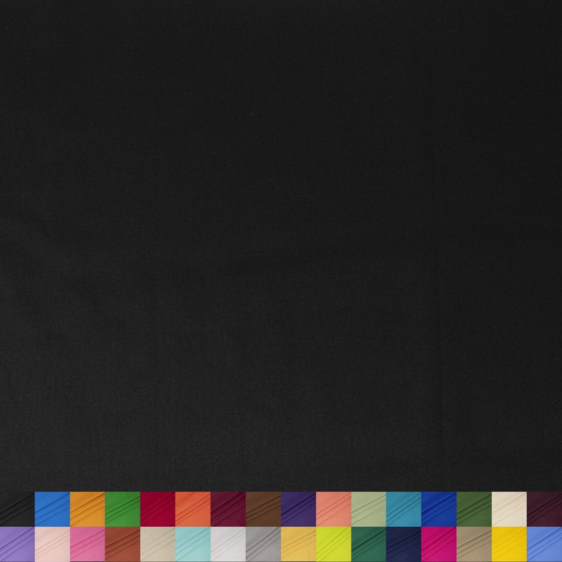 Cotton Fabric 2 Yard Cut for Quilting & Sewing - Solid Onyx