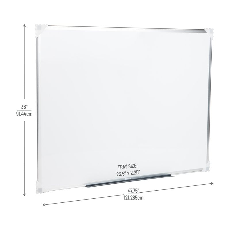 Magnetic Dry Erase Whiteboard Wall Mount 47.75 x 36 Inches Office & Home