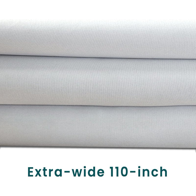Blackout Fabric by the Yard 110-Inch Wide for Curtains & DIY Projects