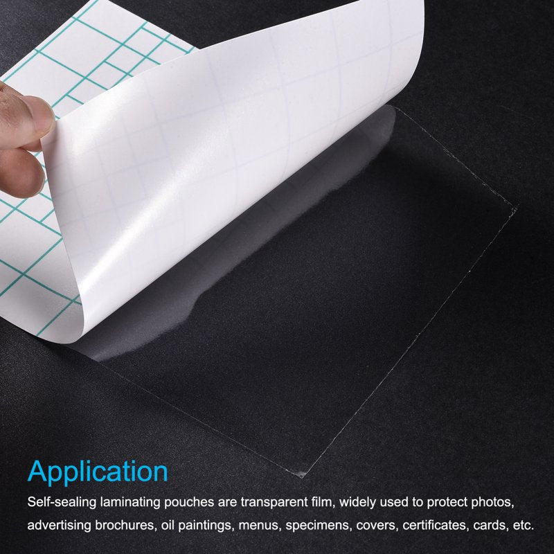Self-Adhesive Cold Laminating Film Sheets 8.5x11 Inch for Photos & Menus - 4 Pack