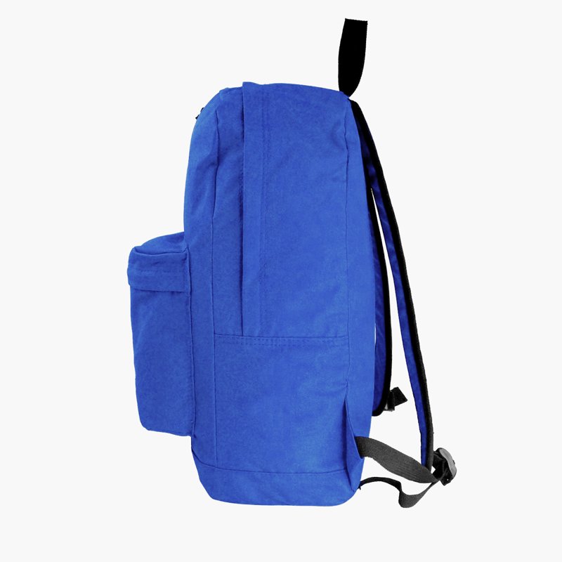 Unisex 18" Classic Backpack with Curved Shoulder Straps – Royal Blue