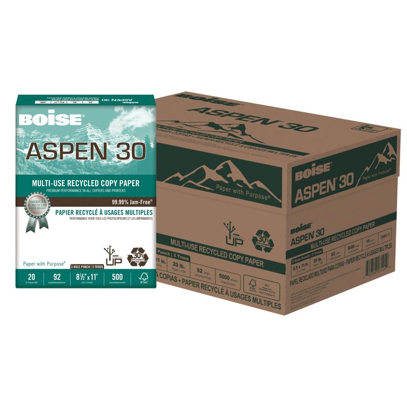 Multi-Use Printer & Copier Paper - 10 Reams, White, 8.5 x 11, 92 Brightness