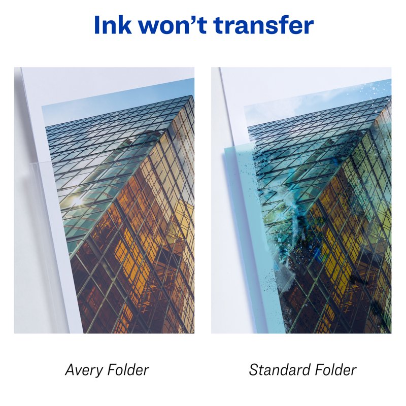 Plastic Document Sleeves Pack of Multiple Sizes - Clear Office Organization
