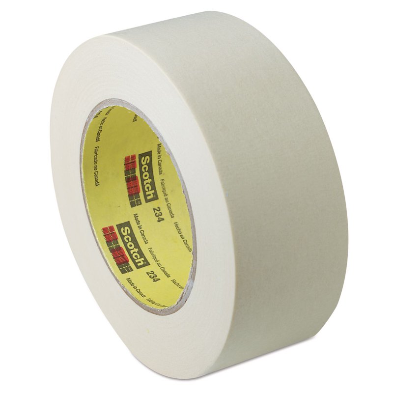 General Purpose Masking Tape 0.5 Inch x 60 Yards Tan - Multipurpose Crepe Tape