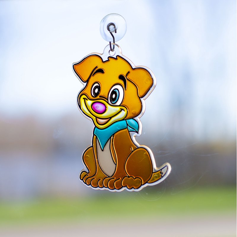 Kids Suncatcher Art Kit - Customizable Plastic Window Decorations, 8 Pack