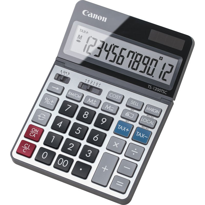 12-Digit Desktop Calculator with Solar Power and Tax Features