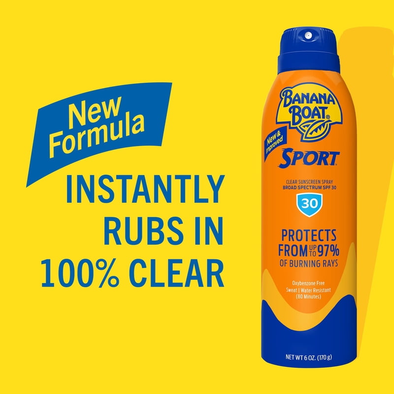 SPF 30 Sunscreen Spray - Water & Sweat Resistant, Travel Size, 2 Pack