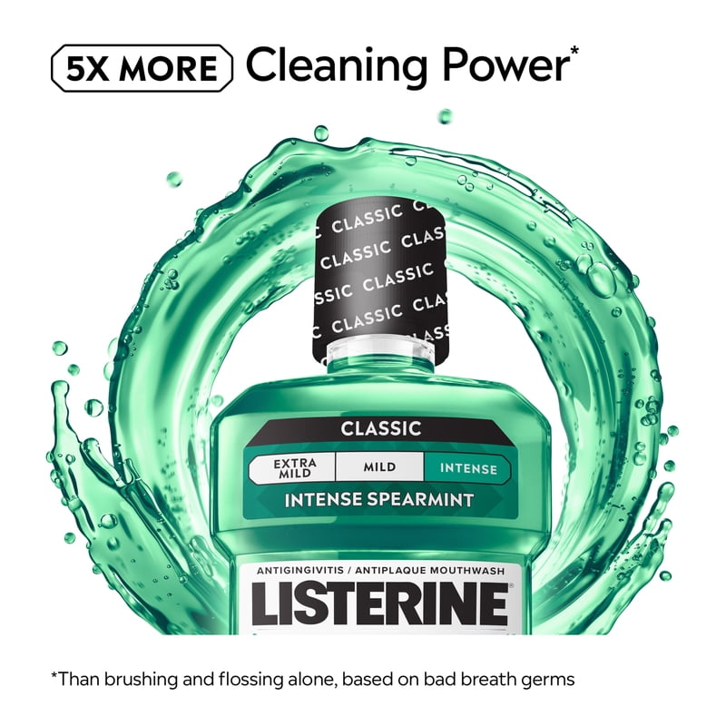 Antiseptic Mouthwash for Fresh Breath & Gum Care - 250 mL & Larger Sizes
