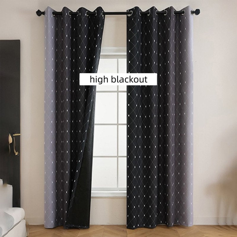Blackout Curtains Set of 2 Thermal Insulated Noise Reducing Drapes for Bedroom & Living Room
