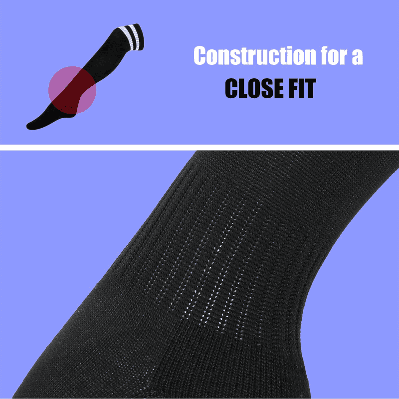Unisex Soccer Socks for Kids & Adults - Knee High Sports Team Socks
