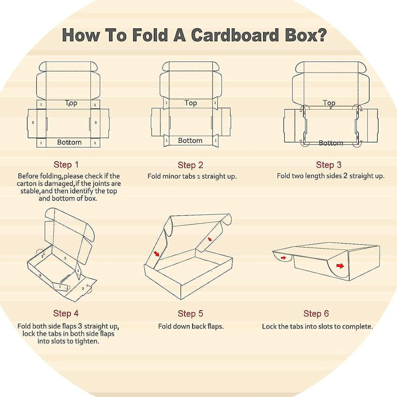 25 Pack Brown Corrugated Shipping Boxes - 13x10x2 Inches
