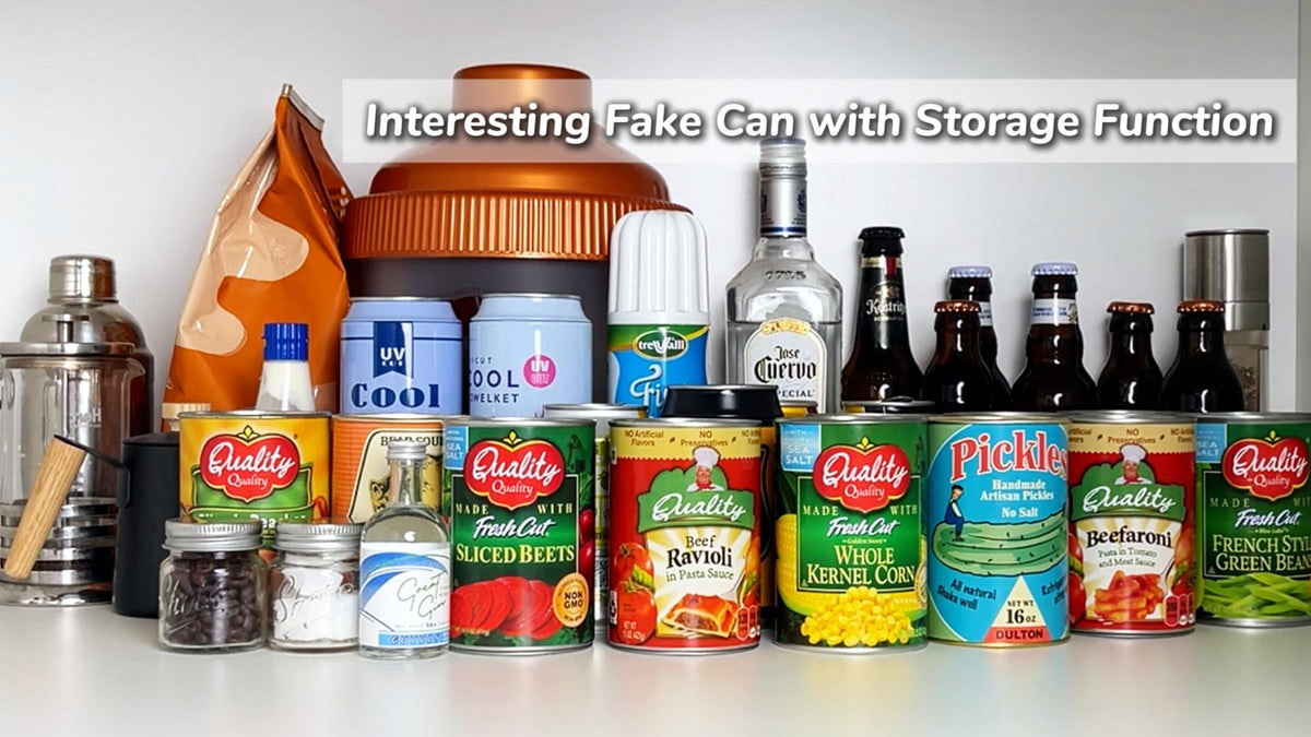 Fake Can Safe with Secret Compartment Discreet Storage for Valuables - Corn