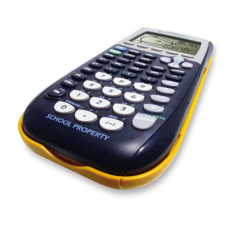 Refurbished Yellow TI-84 Plus Graphing Calculator for School & Work