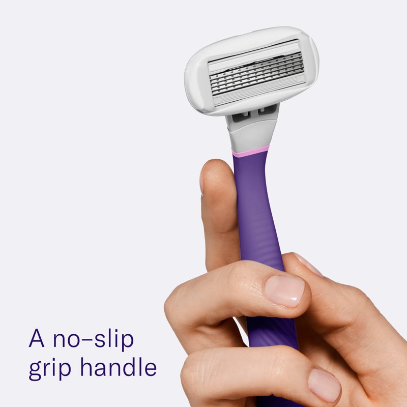 Women's Razor Shaving Set with 5-Blade Razor Handle and Cartridges