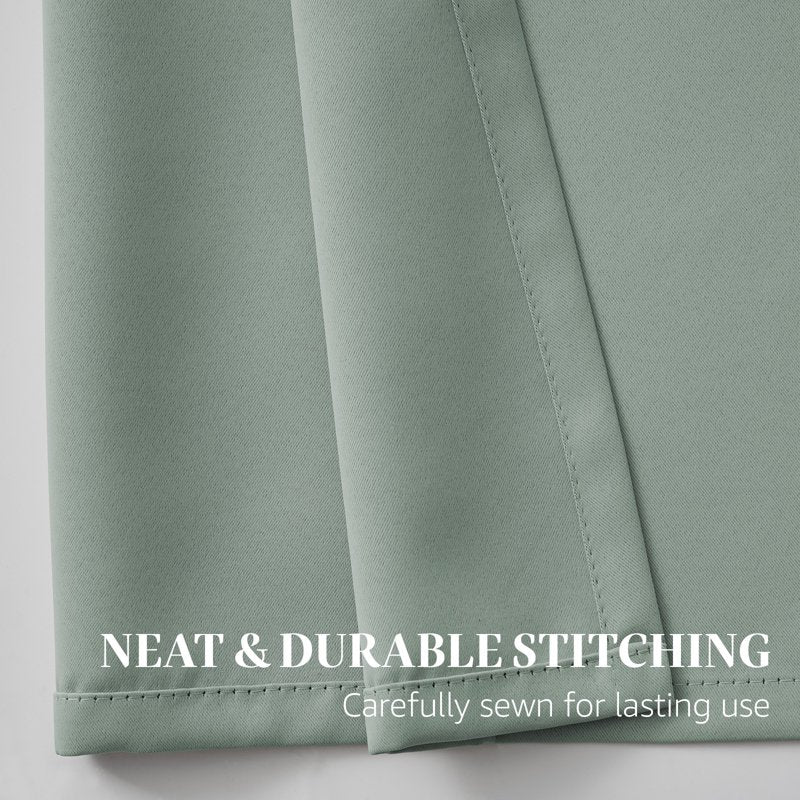 Darkening Curtains Set of 2 - Thermal Insulated Window Drapes for Bedroom & Living Room
