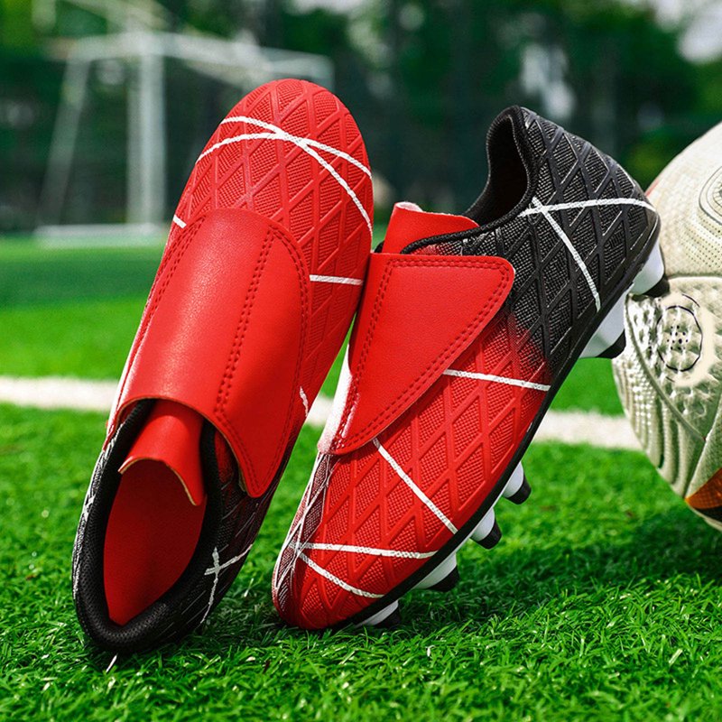 Variation of THIS listing: ZHOGXU Big Kids Football Sneakers Non Slip Patchwork Red 12-12.5 Years