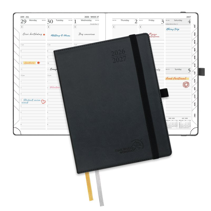 Academic Planner 2026-2027 Weekly & Monthly Organizer, Flexible Cover, 6.5x8.5 Inches