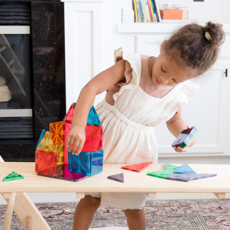 Magna-Tiles Classic 100-Piece Magnetic Building Set for Kids & Classroom