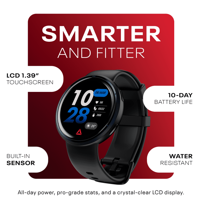 Smart Fitness Tracker Watch with Heart Rate & SpO₂ Monitor - Waterproof, 80+ Sports Modes