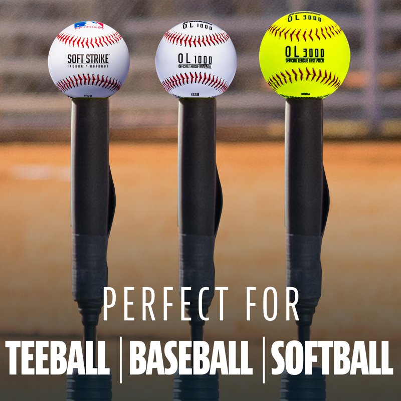 Adjustable Baseball and Softball Batting Tee - Durable Practice Hitting Tool