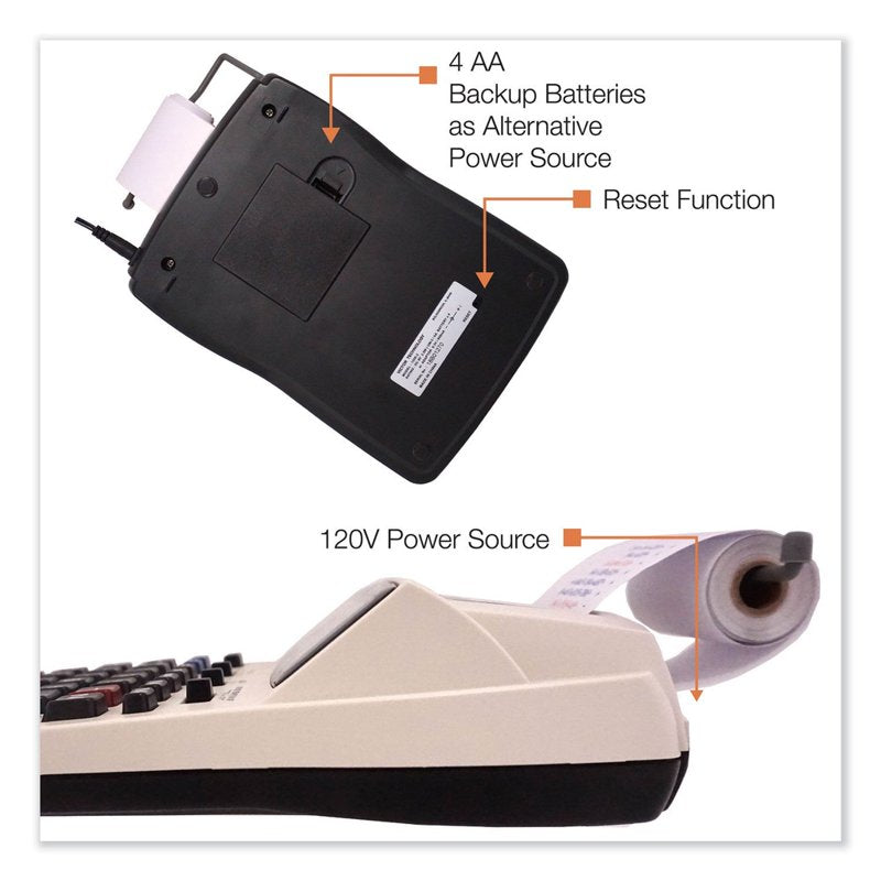 Two-Color Printing Calculator with Large LCD - Office & Home Use