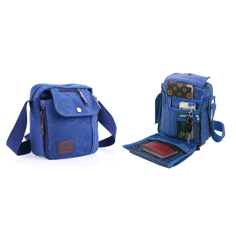 Multifunctional Canvas Travel Bag with Multiple Pockets - 6 Styles