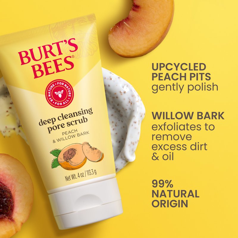 Natural Deep Pore Cleansing Scrub with Peach & Willow Bark – Multi Pack