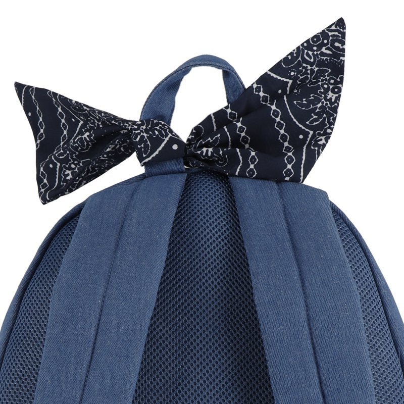 Denim Backpack with Patches for Kids - 17-Inch School & Travel Bag