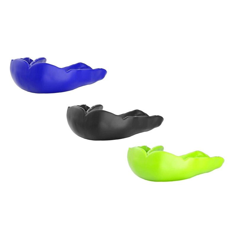 Ultra Slim Microfit Mouthguard for Adult Sports Protection - Black & Blue