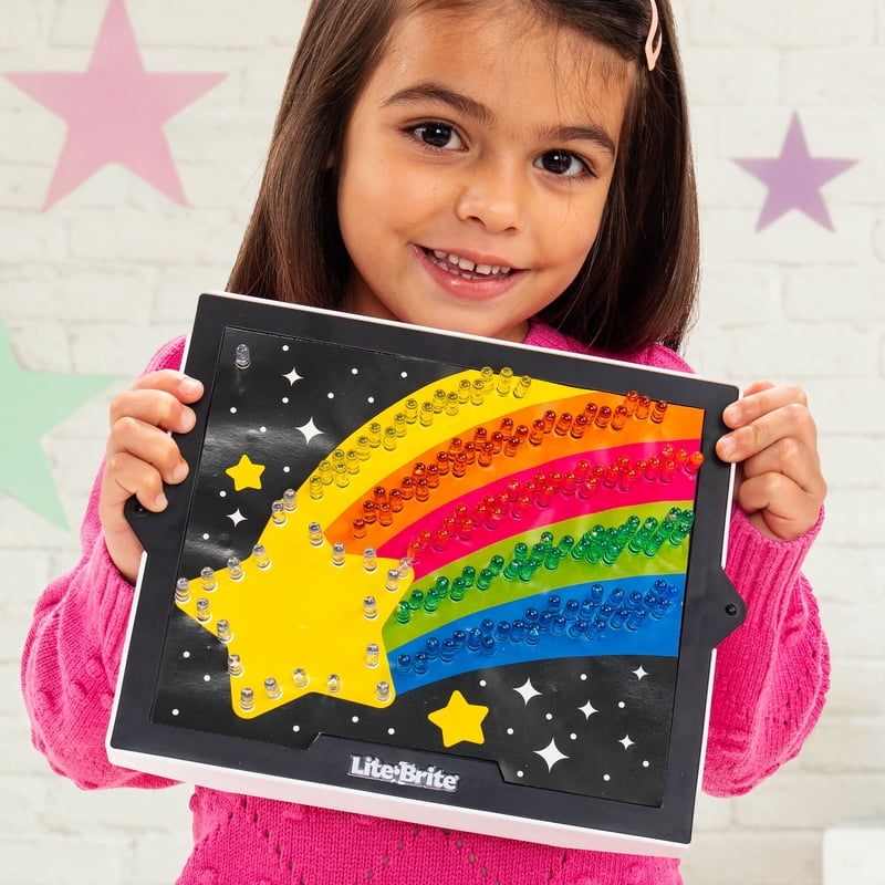 Lite-Brite Classic Light-Up Art Toy for Kids Ages 4+ with Bright Templates