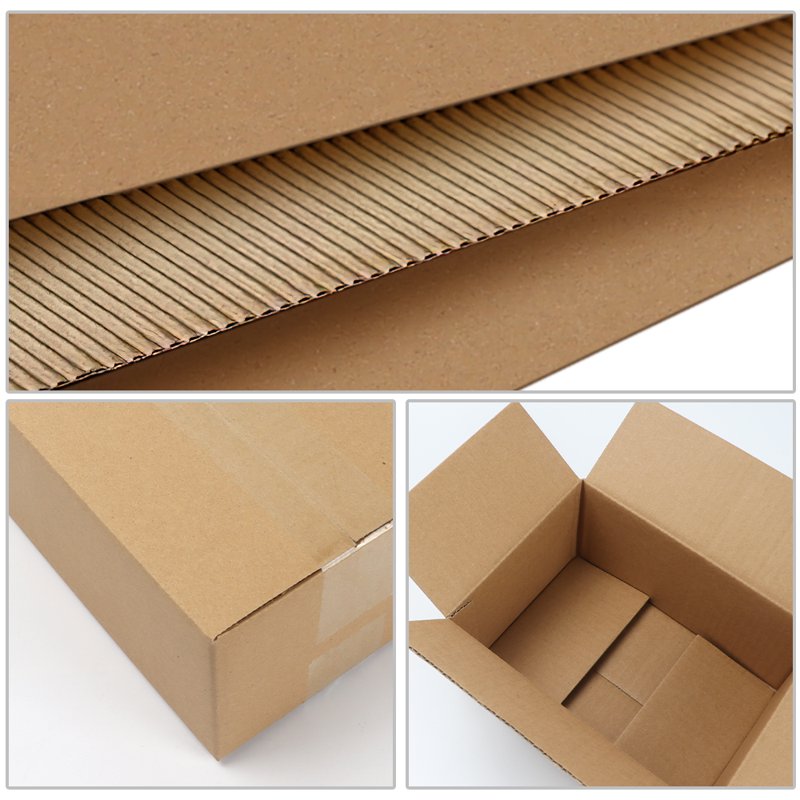 25 Pack 8x6x4 Brown Corrugated Shipping Boxes for Small Business Packaging
