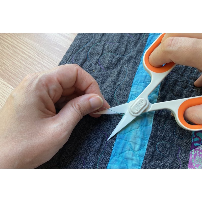 Ceramic Scissors Pointed Tip Food Grade Rust-Resistant Finger-Friendly Blades