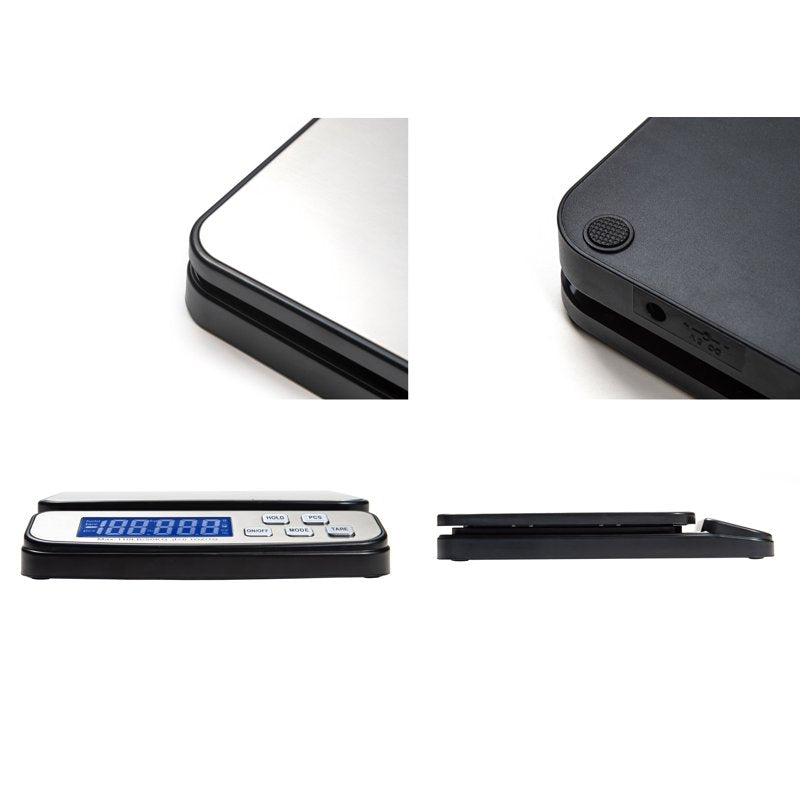 Digital Postal Scale 110 lbs Capacity Stainless Steel Platform for Shipping