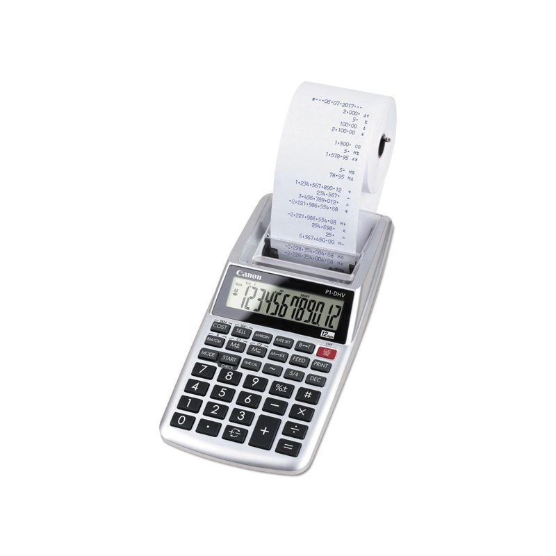 Printing Calculator with 2 Lines/Sec 12 Digits for Office & Business Use