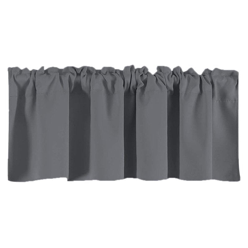 Blackout Window Valance Curtains 42x18 Inches for Kitchen & Living Room